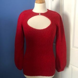 Victoria Secret Keyhole sweater in Christmas Red. Size M.